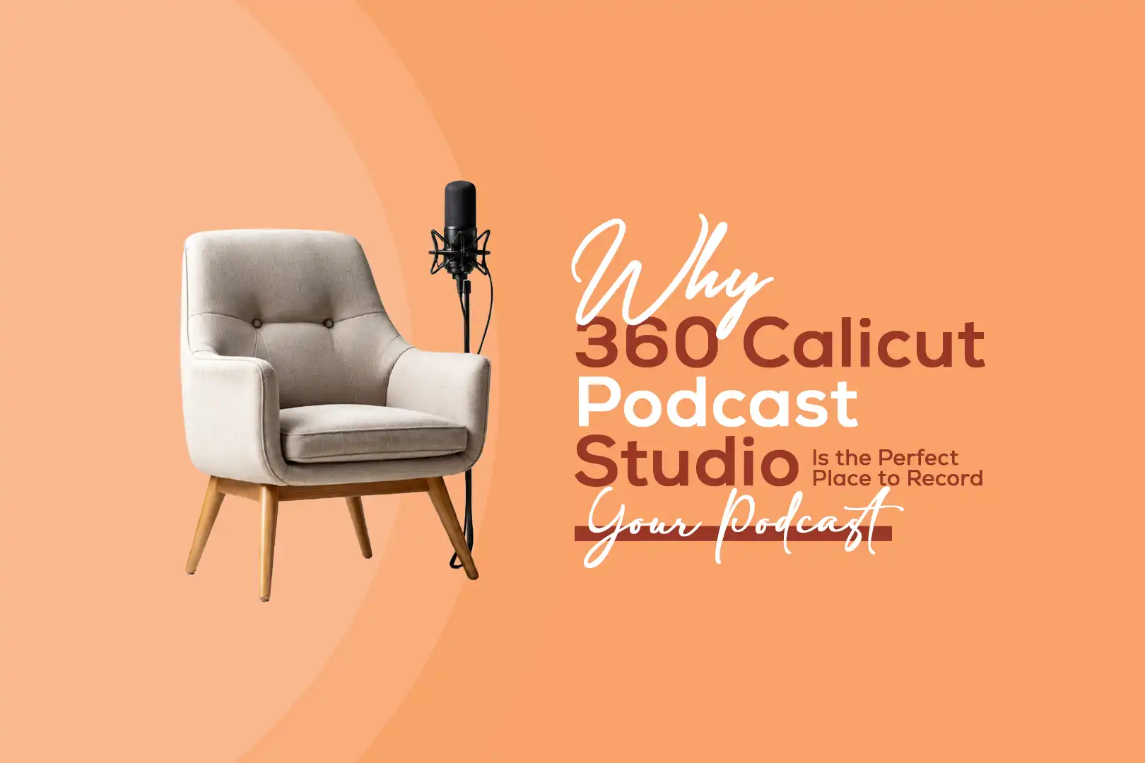 Premium podcast studio prepared for a business podcast