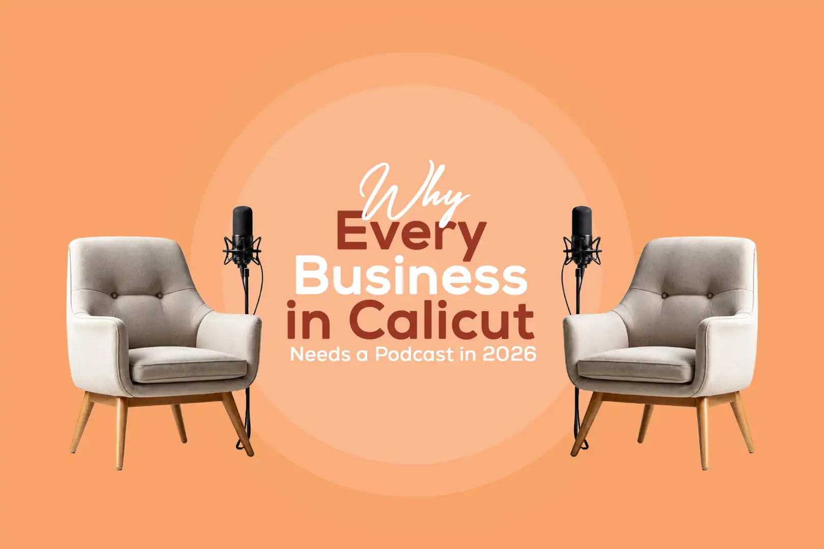 Premium podcast studio prepared for a business podcast