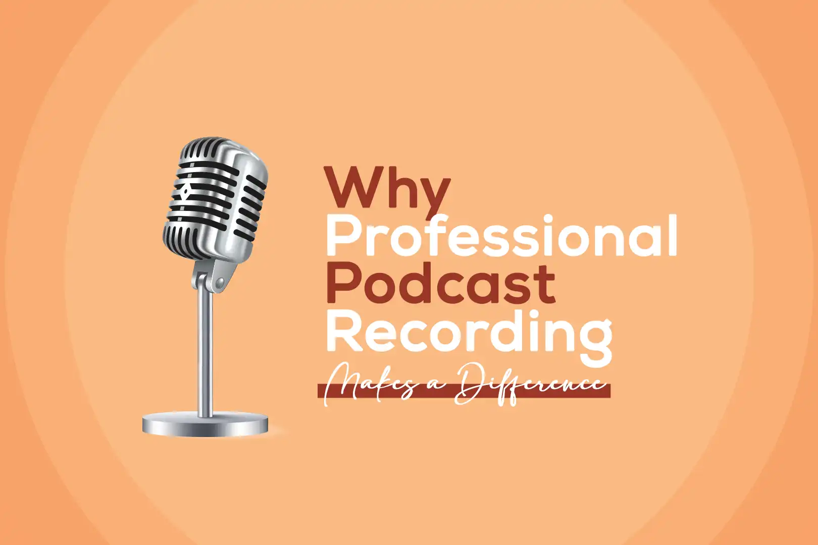 Premium podcast studio prepared for a business podcast